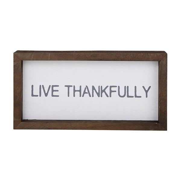 Live Thankfully - Framed Decor