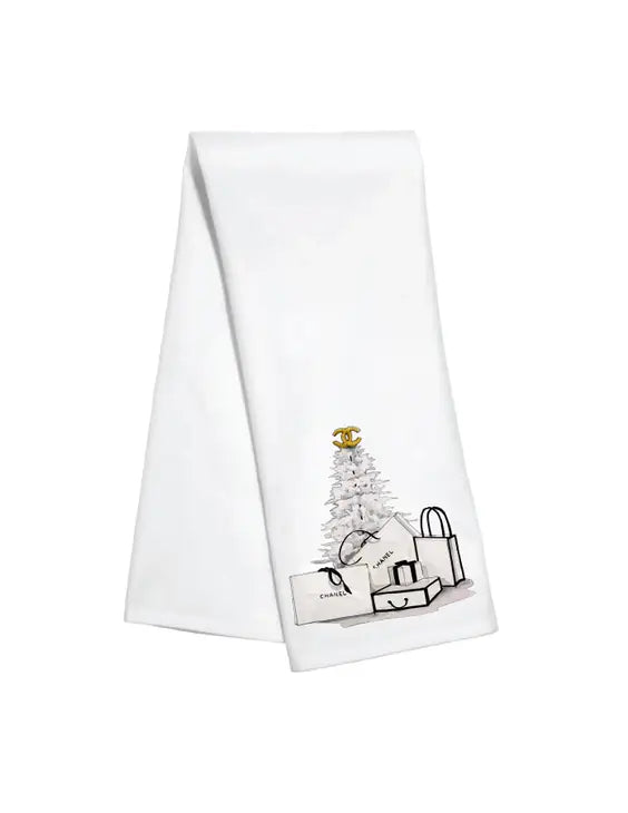 Chanel Christmas Tree Tea Towel