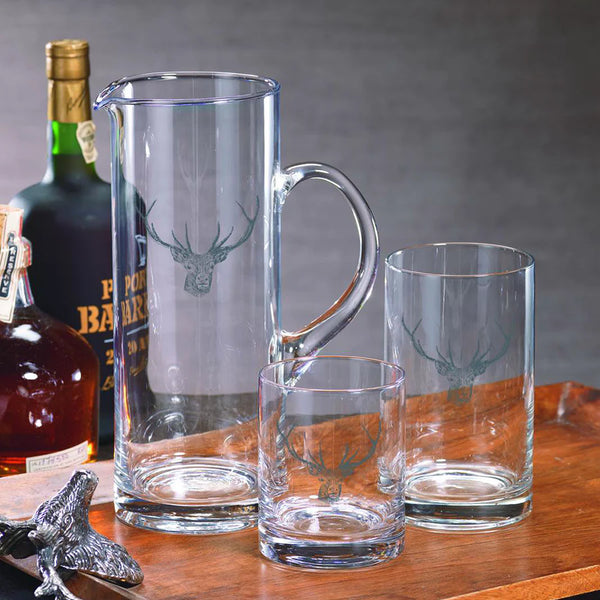 Stag Head Drinking Glasses