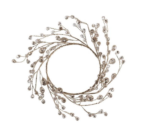 Beaded Glass Berry Wreath