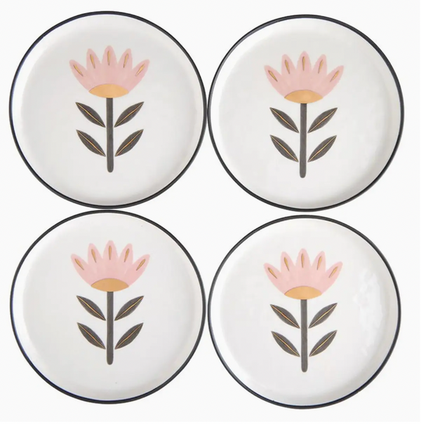 Ceramic Appetizer Plates Flower