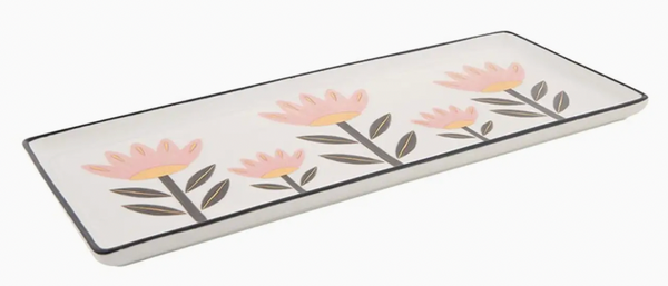 Ceramic Tray Flowers