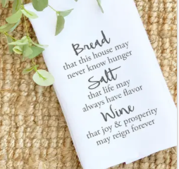 Bread, Salt, Wine Tea Towel