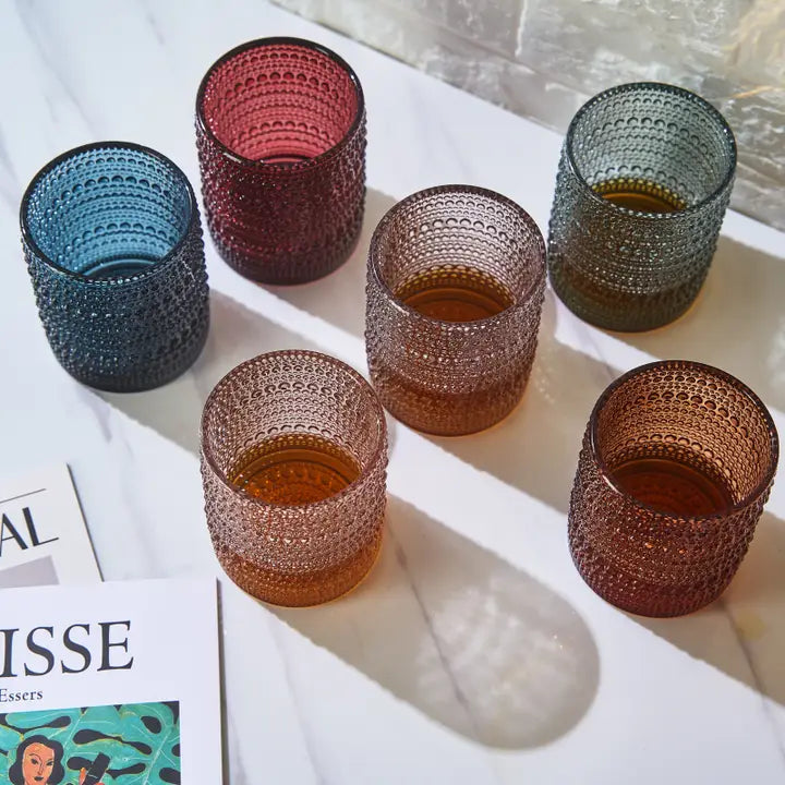 Vintage Beaded Cocktail Glass