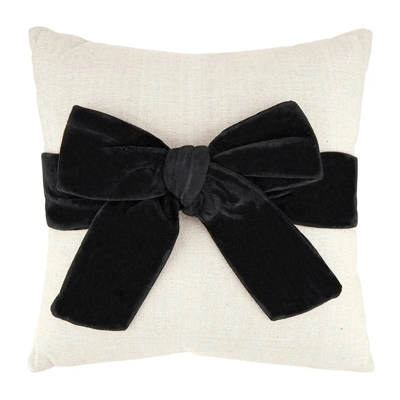 Black Bow Pillow