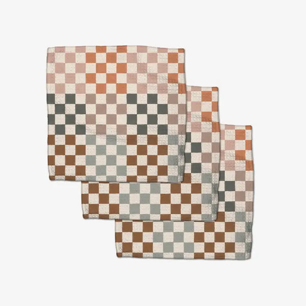 Autumn Checkered Dish Cloth