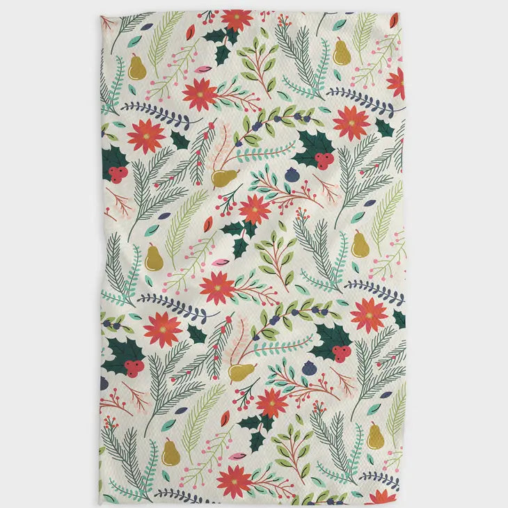 Branches Pear Light Kitchen Tea Towel