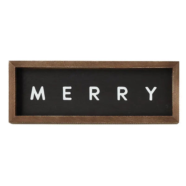 Merry Wood Sign