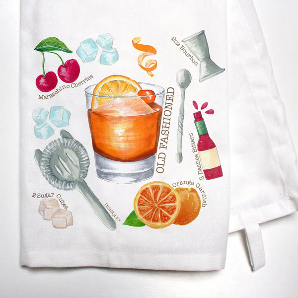 Old Fashioned Recipe Dish Towel