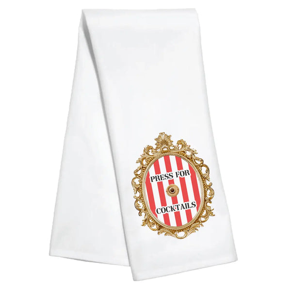 Press for Cocktails Tea Towel