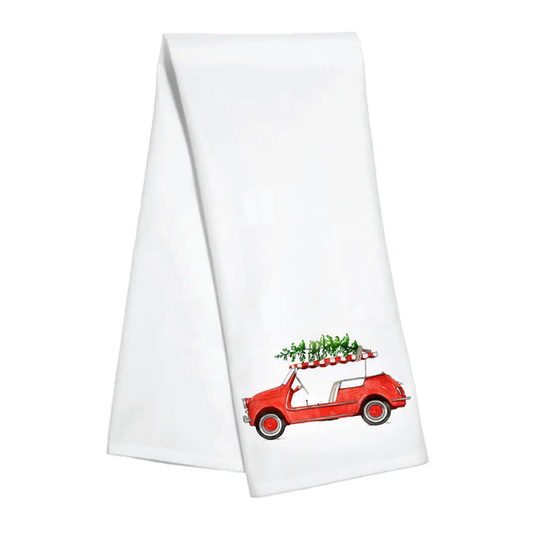 Red Car Tea Towel