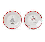 Snowman Appetizer Plate