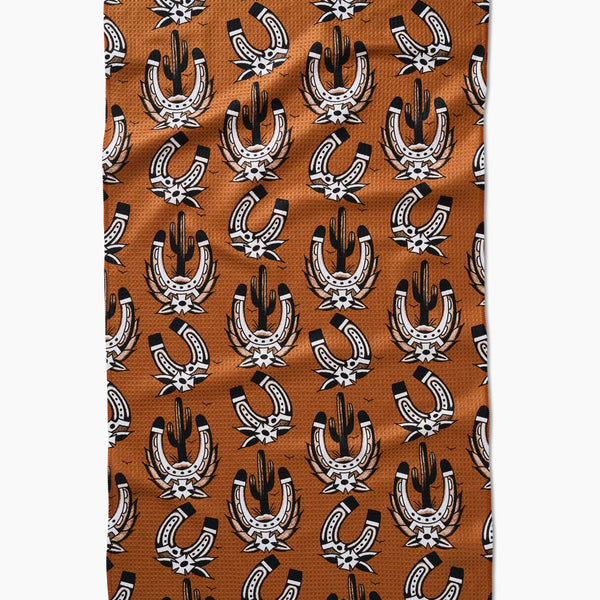 Western Horseshoes Tea Towel