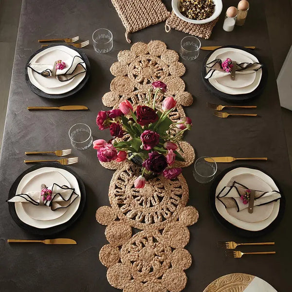 Woven Jute Table Runner