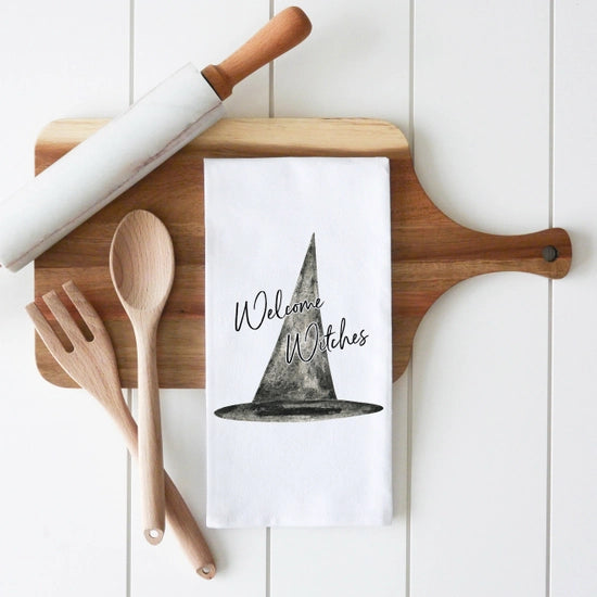 Welcome Witches - Tea Towel